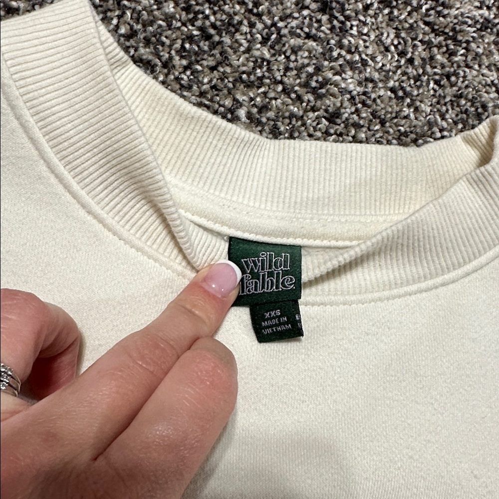 Wild Fable Cream Sweatshirt - Picture 2 of 2